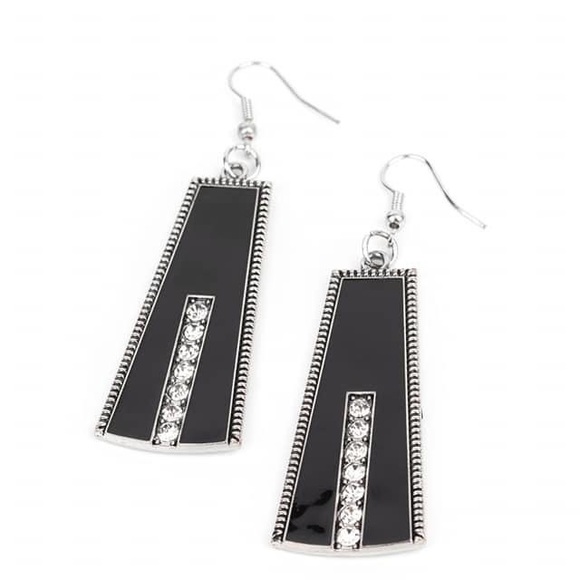 4 piece jewelry set black and silver. - Picture 2 of 5